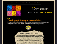 Tablet Screenshot of holyspiritswine.com